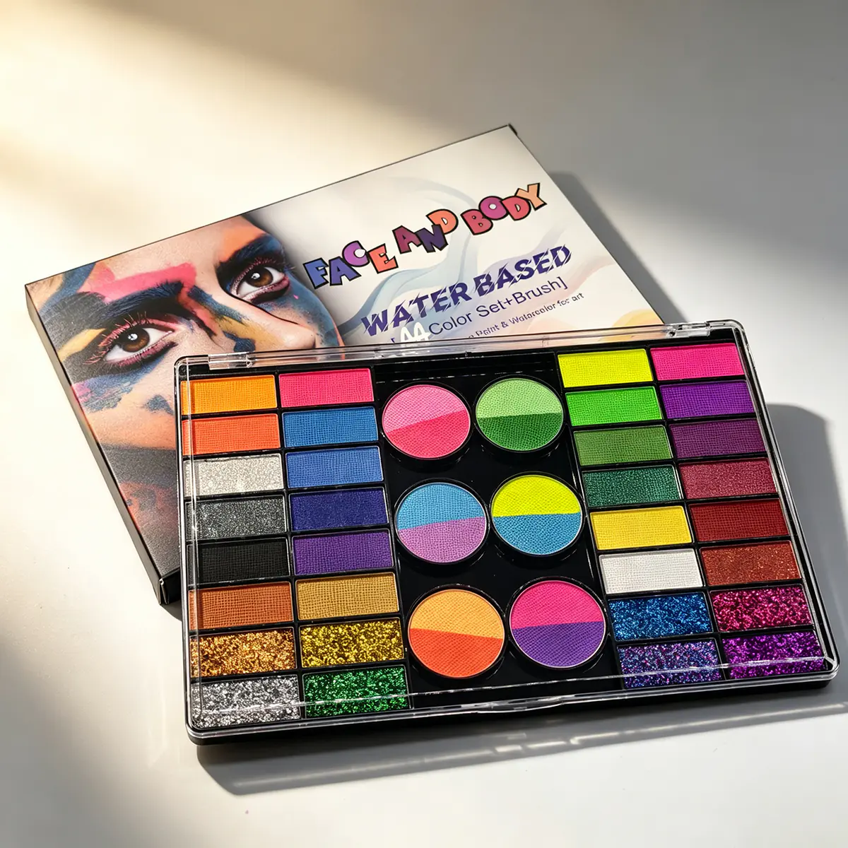Split Cake Face Paint Palette