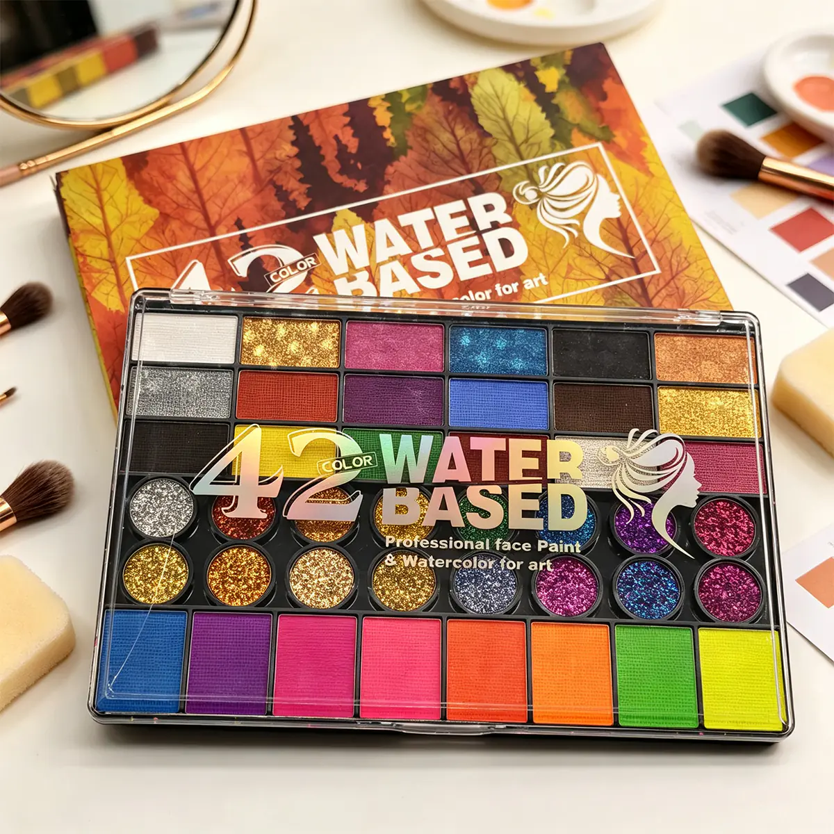 Water‑Based Face Painting Palette